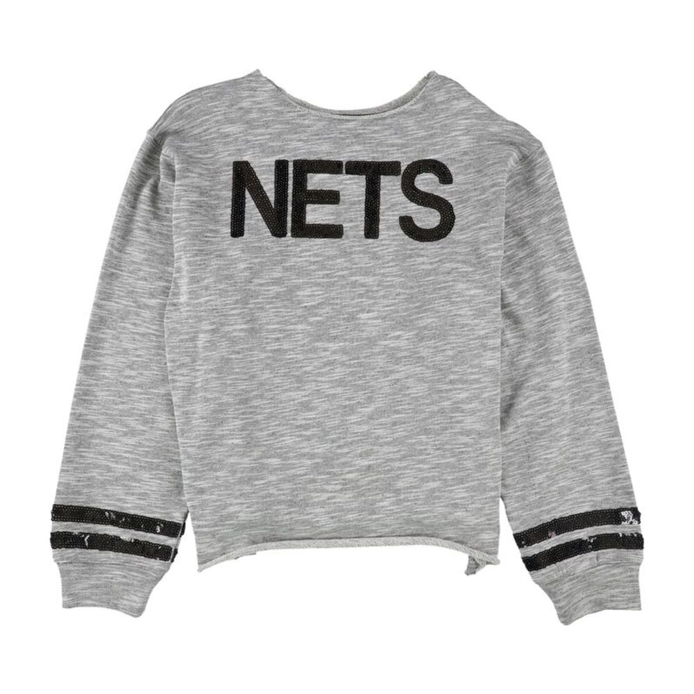 Touch Womens Brooklyn Nets Sequined Sweatshirt, NWT